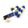 Aramith Premier Blue & White Pool Balls